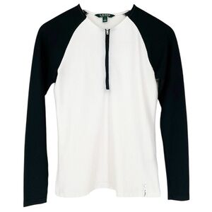 Lauren Ralph Lauren‎ Black and White Long Sleeve Top